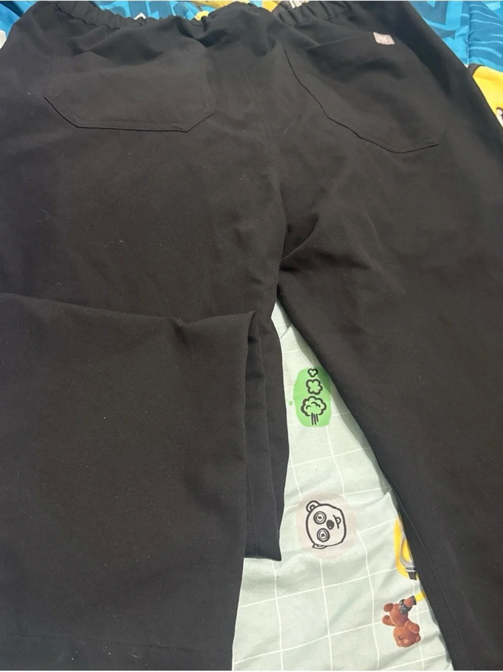 Figs Black Technical Collection Drawstring Pants